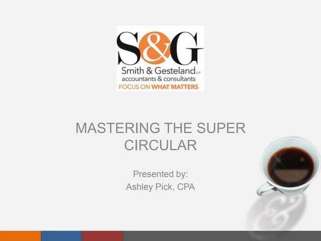OMB Super Circular Seminar - Smith ...