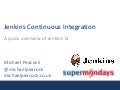 Supermondays: Jenkins CI lightning talk