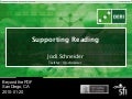 Supporting Reading: Beyond the PDF workshop 2011