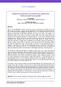 Supportive systems for continuous and online professional development