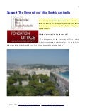 Support the University Nice Sophia Antipolis