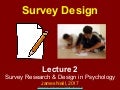 Survey Design