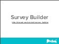 Introducing Survey builder