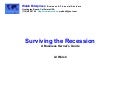 Surviving The Recession   A Business Owners Guide