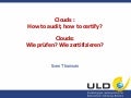 Sven Thomsen - How to audit, how to certify?