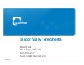 Silicon Valley Term Sheets [SVNewTech]