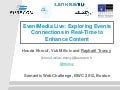 EventMedia Live: Exploring Events Connections in Real-Time to Enhance Content