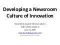 Developing a Newsroom Culture of Innovation