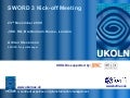 SWORD 3 Kick-off Meeting