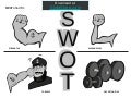 Swot analysis gray illustrations
