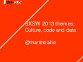 Sxsw 2013 themes: Start-up culture, code and data