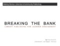 Breaking the Bank: Library Publishing for Learner Engagement