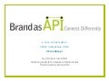 Brand As API - SXSW 2012 Presentation
