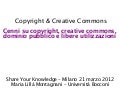 Copyright & Creative Commons (Maria Lillà Montagnani)