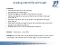 Syllabus training dd consulting dealing with difficult people