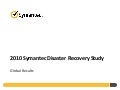 Symantec 2010 Disaster Recovery Study
