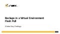 Symantec 2011 Backups in a Virtual Environment Flash Poll global results