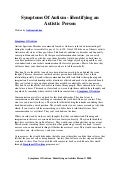 Symptoms of autism   identifying an autistic person