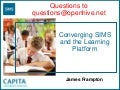 Synetrix Leadership Forum, Converging The Learning Platform With Sims