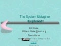 The System Metaphor Explored