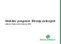 Strana Zelenych - Volebni program do poslancke snemovny 2010