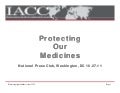 Protecting our medicines