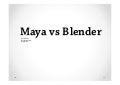 Maya vs Blender