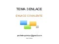 T3 Enlace Enlace Covalente