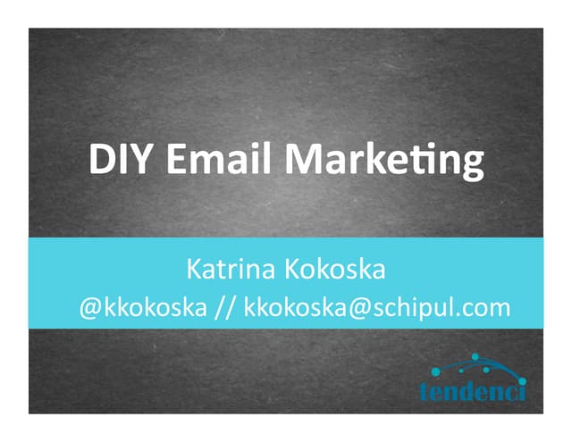 TACCM 2013 DIY Email Marketing
