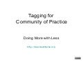 Tagging For Community of Practice
