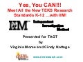 TAGT New TEKS and IIM 2010