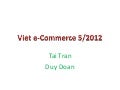 Vietnam e-Commerce May 2012