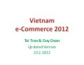 Vietnam e-Commerce 2012 updated