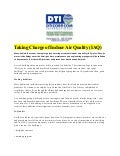 Taking Charge of Indoor Air Quality (IAQ)