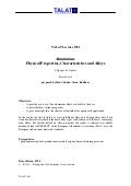 TALAT Lecture 1501: Properties, Characteristics and Alloys of Aluminium