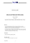 TALAT Lecture 2203: Structural materials fabrication