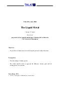 TALAT Lecture 3202: The Liquid Metal