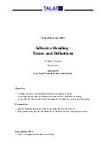 TALAT Lecture 4701: Terms and Definitions for Adhesive Bonding