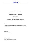 TALAT Lecture 5105: Surface Treatment of Aluminium