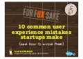10 common UX mistakes startups make (and how to avoid them) 