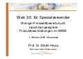 Web 3.0. für Spezialversender 