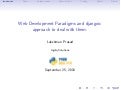 Web Development Paradigms and djangoic approach to deal with them