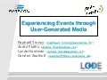 Experiencing Events through User-Generated Media