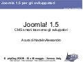 Joomla! 1.5: CMS a mani tese verso gli sviluppatori