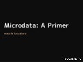 Microdata: A Primer