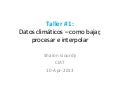 Taller 1   datos climáticos – como bajar, procesar e interpolar