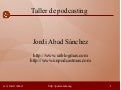 Taller de Podcasting