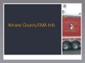 Athens County Emergency Management Agency Preparedness