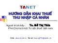 TANET - Bai giang khai thue thu nhap ca nhan - 07/2010