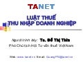 TANET - Luat thue TNDN -  07.2010
